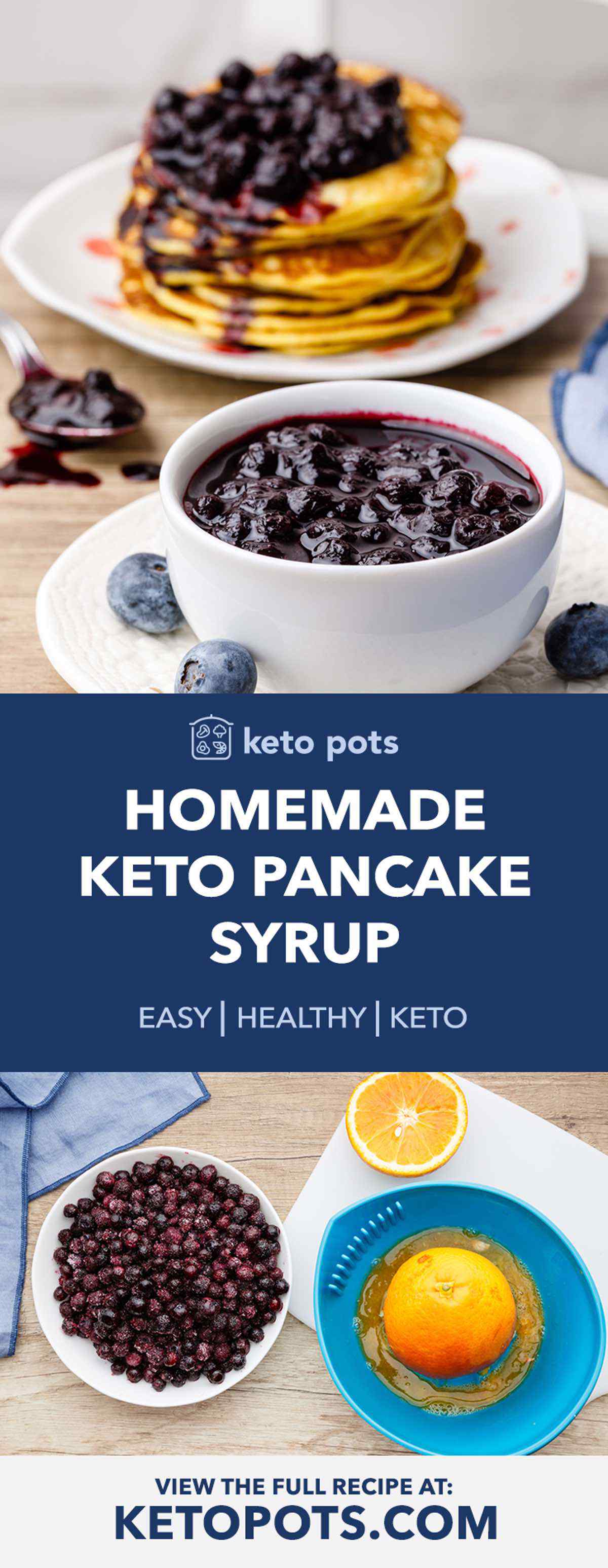 The Best Homemade Keto Pancake Syrup (Low Carb) - Keto Pots