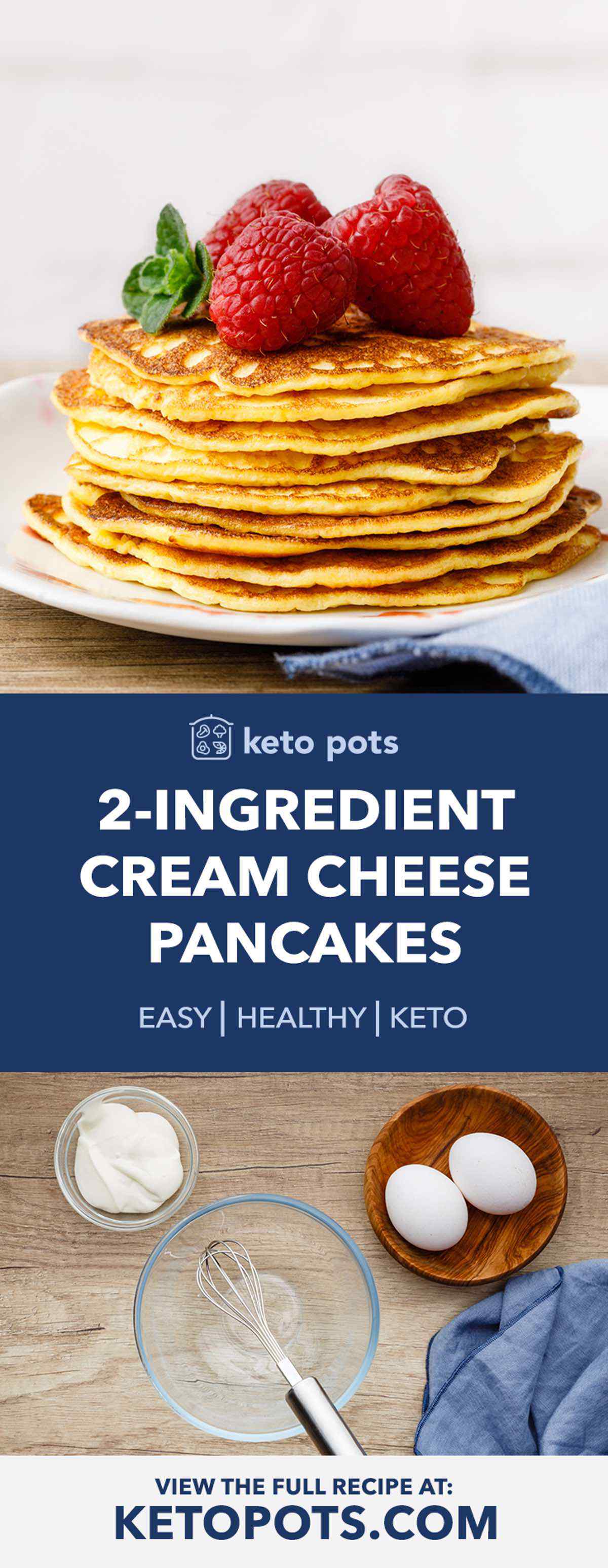 Keto Cream Cheese Pancakes