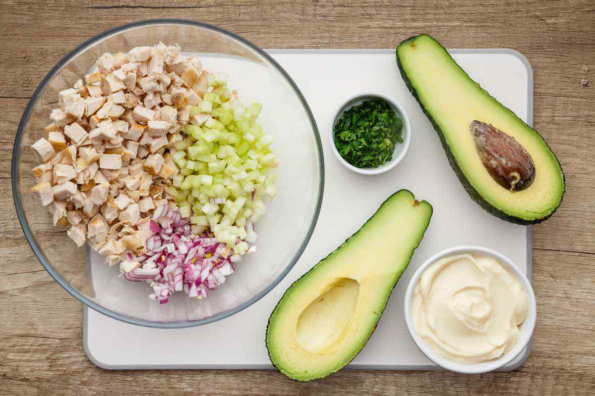 Creamy Avocado Keto Chicken Salad