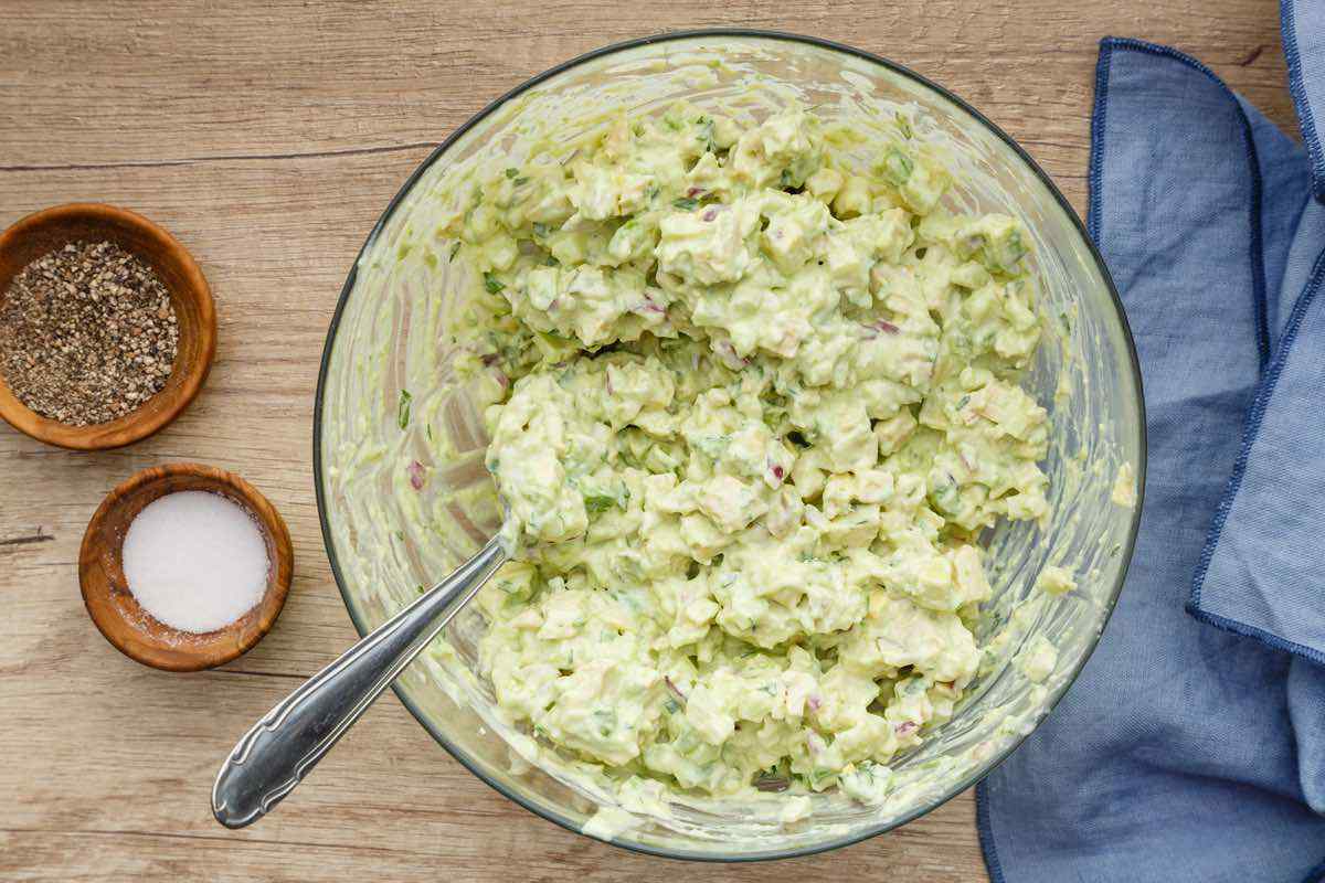 Creamy Avocado Keto Chicken Salad