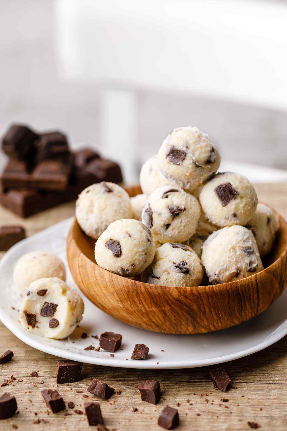 Chocolate Chip Cookie Dough Fat Bombs - Keto Pots