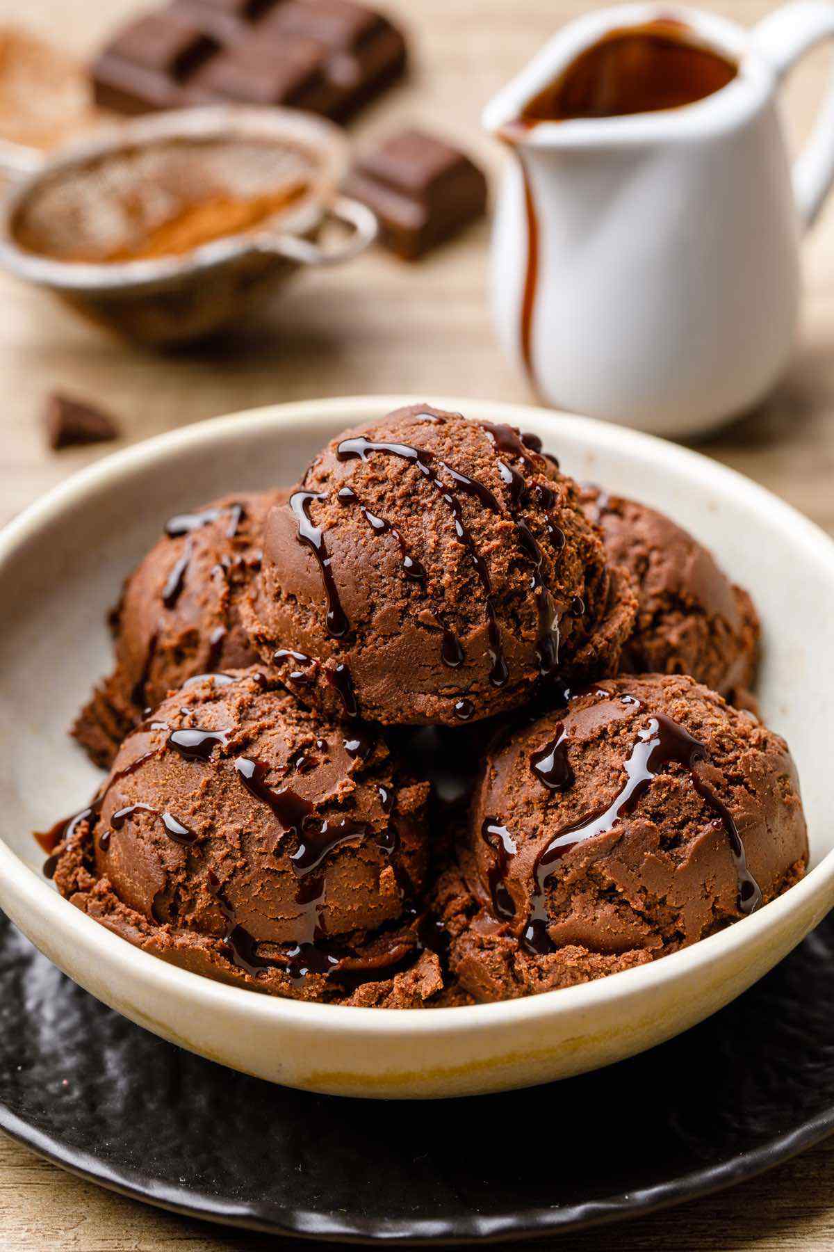 The Darkest Dark Chocolate Ice Cream Recipe