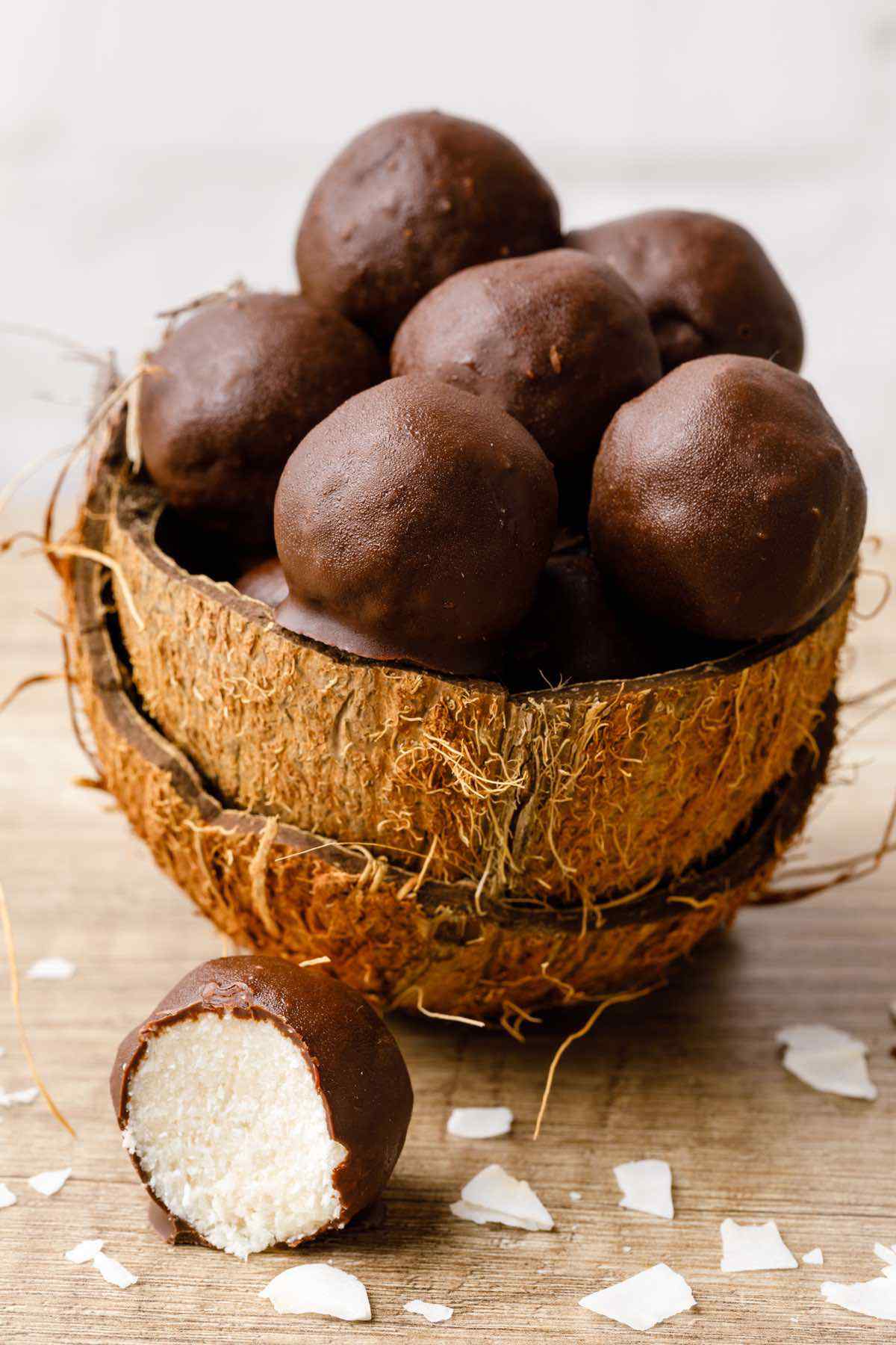 Chocolate Dipped Keto Coconut Fat Bombs