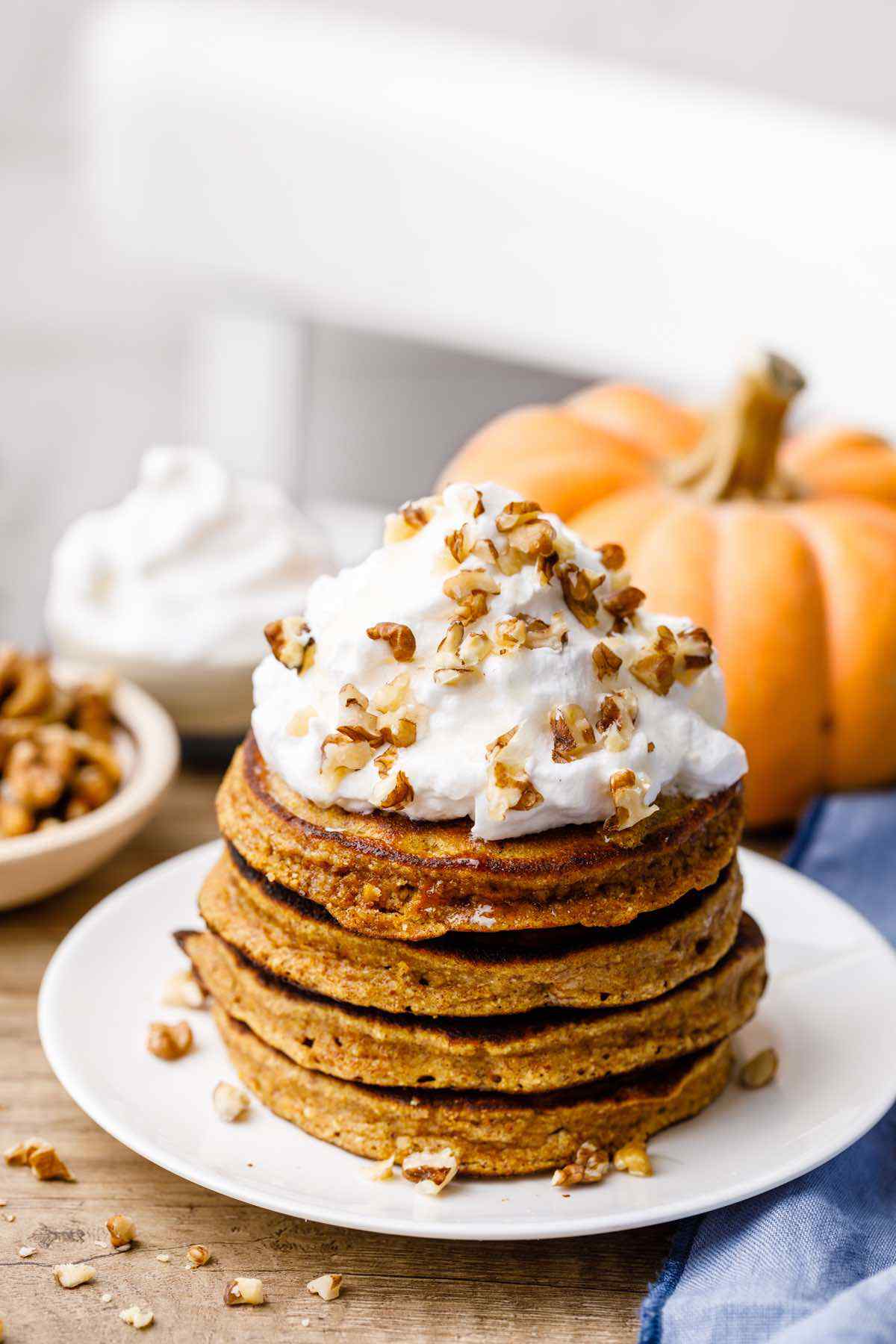 Keto Pumpkin Spice Pancakes