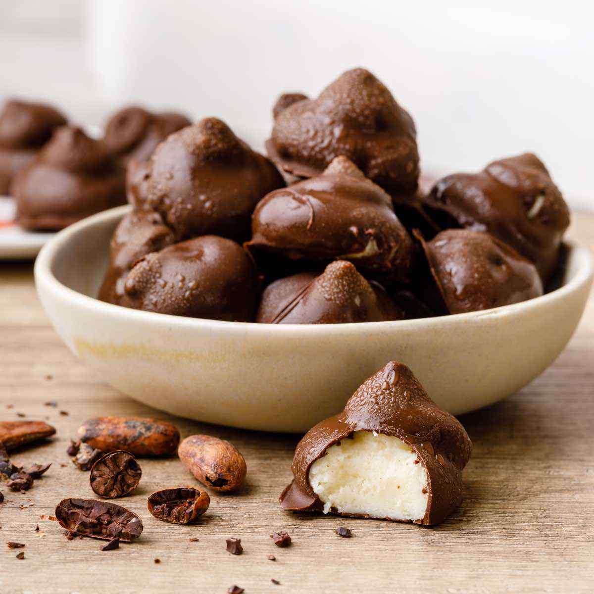 Chocolate Dipped Buttercream Fat Bombs