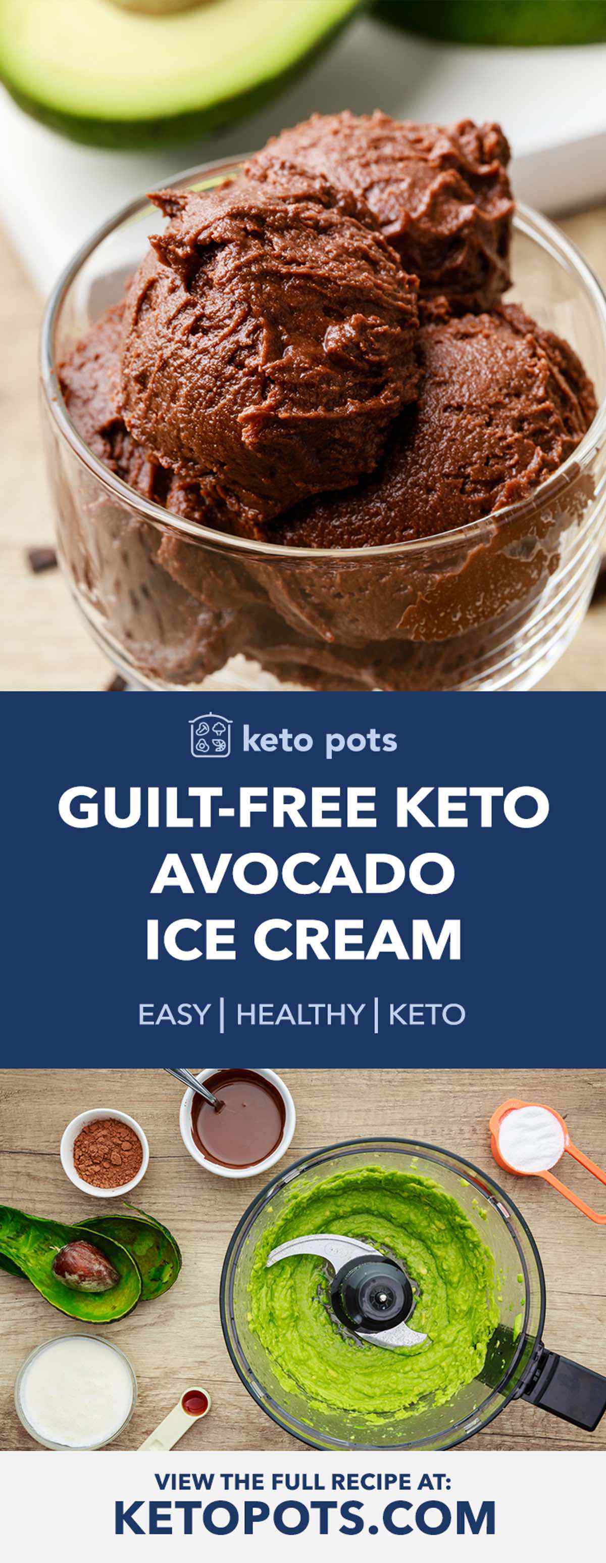 Keto Avocado Ice Cream