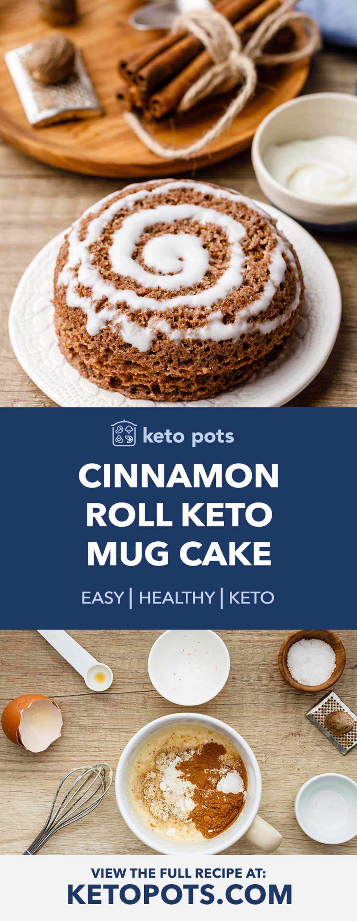 Keto Cinnamon Roll Mug Cake