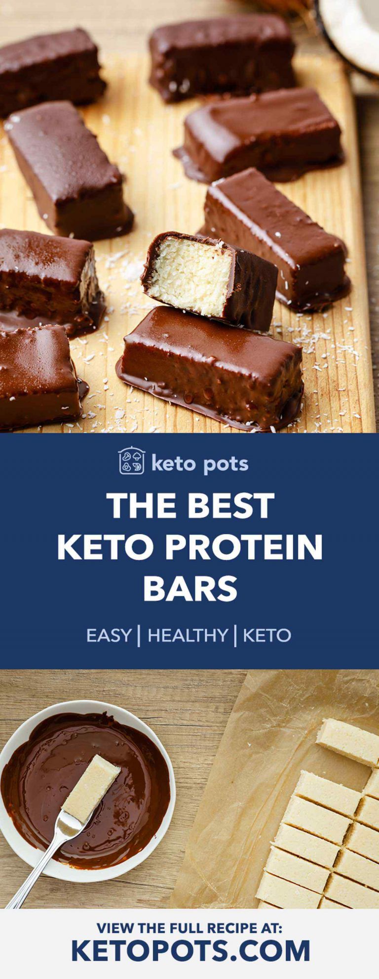 The Best Keto Protein Bars Ever (Save This Recipe) - Keto Pots