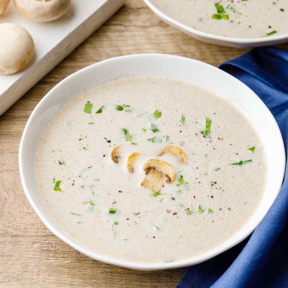 Homemade Keto Cream of Mushroom Soup