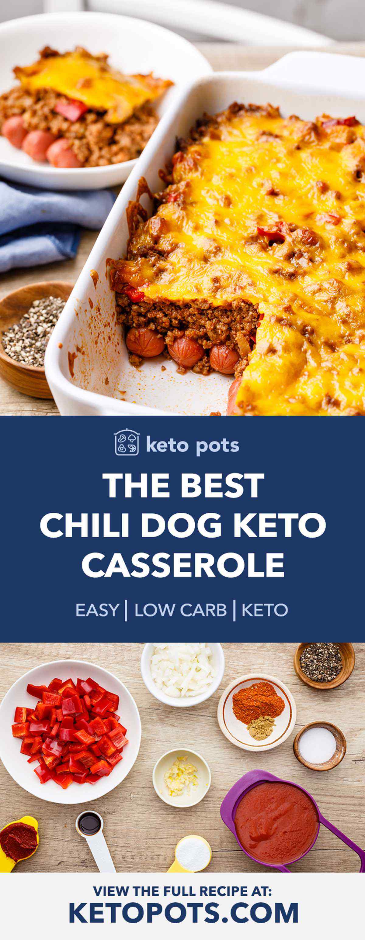 Chili Dog Keto Casserole