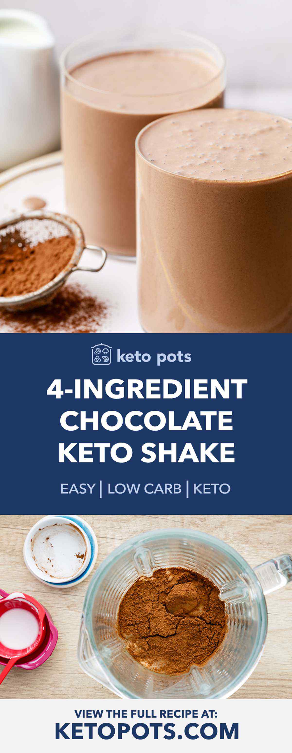 4-Ingredient Keto Chocolate Shake