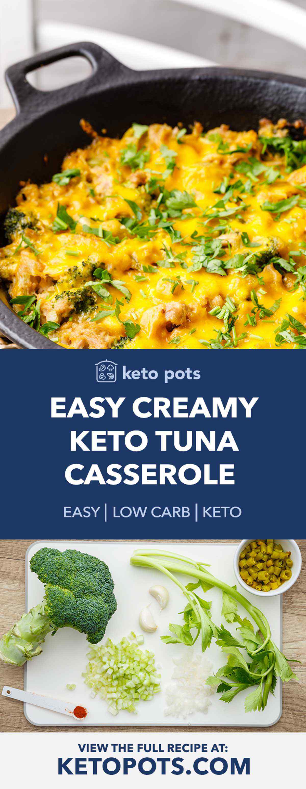 Easy Creamy Keto Tuna Casserole (Family Favorite) - Keto Pots