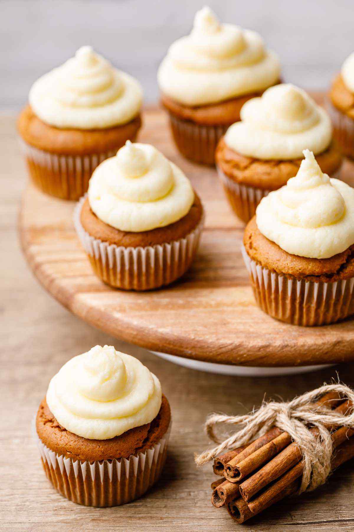 Keto Pumpkin Muffins With Cream Cheese Frosting