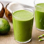 Keto Avocado Green Breakfast Smoothie