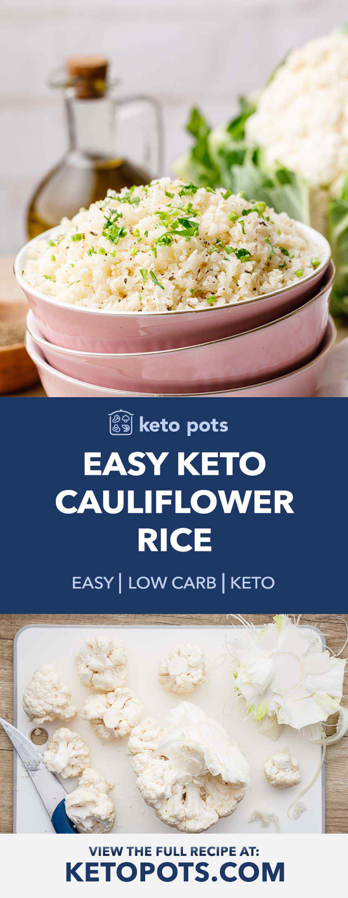 Easy Low Carb Keto Cauliflower Rice