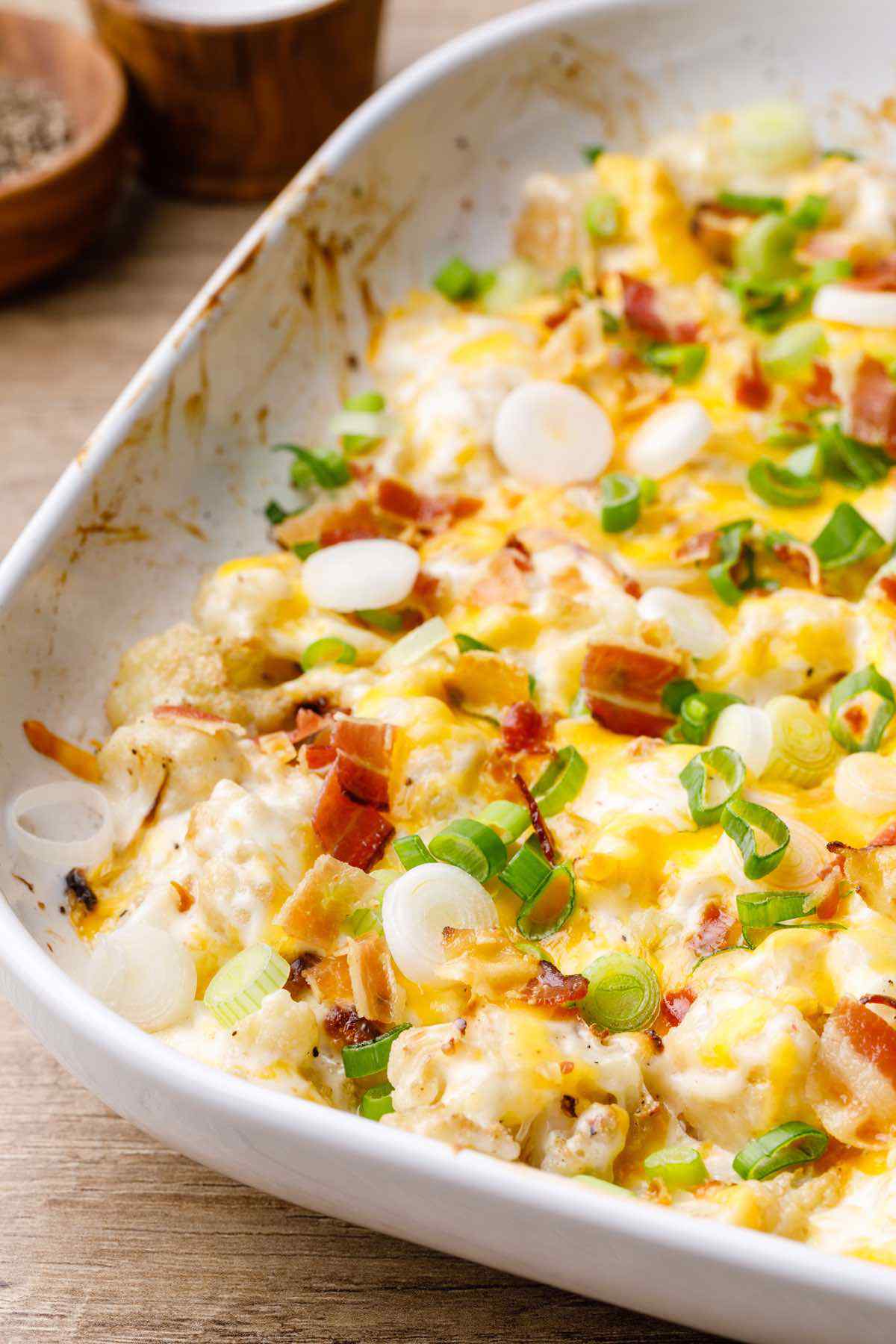 Twice Baked Keto Cauliflower Casserole (Loaded, Cheesy and Oh So Good ...