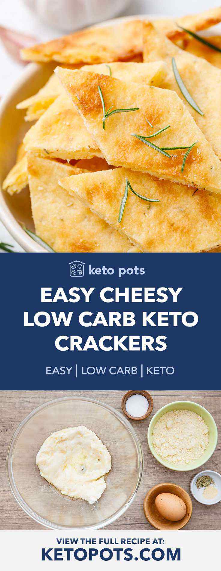 Easy Cheesy Keto Crackers