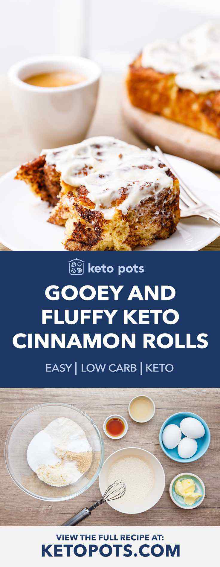 These are the best low carb keto cinnamon rolls ever.