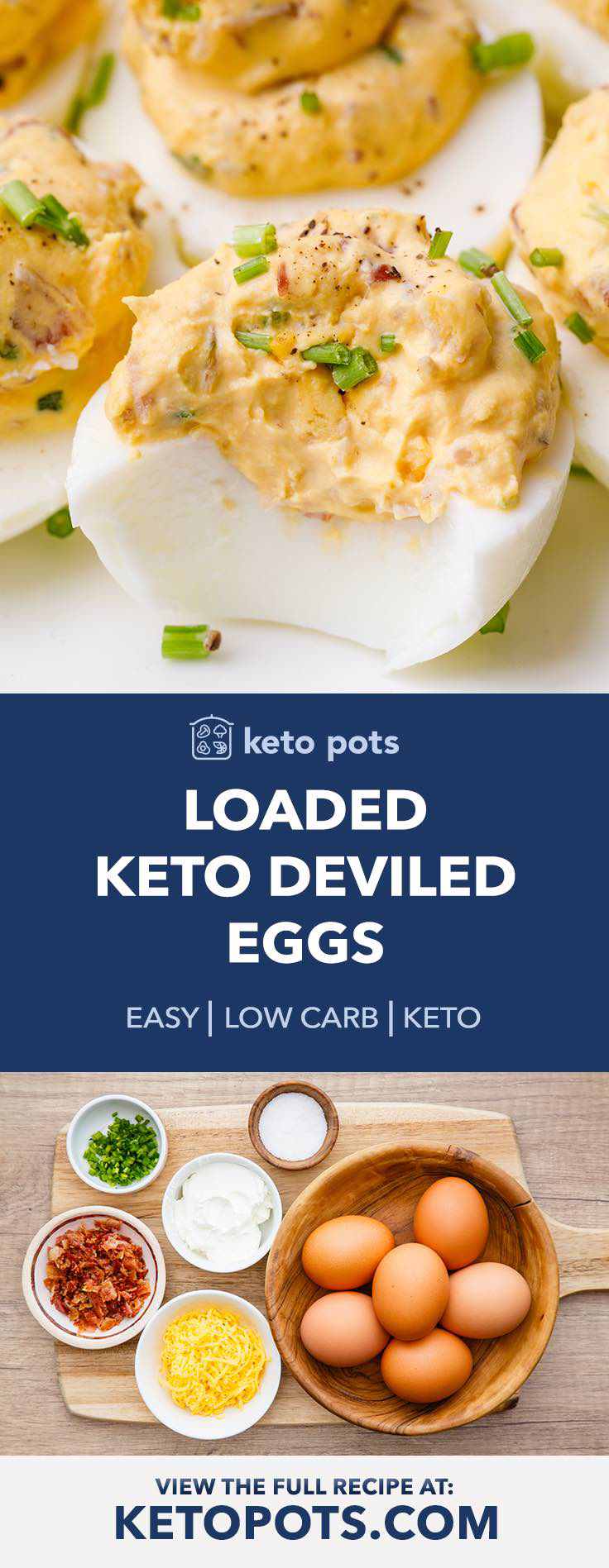 These loaded keto deviled eggs are incredible!