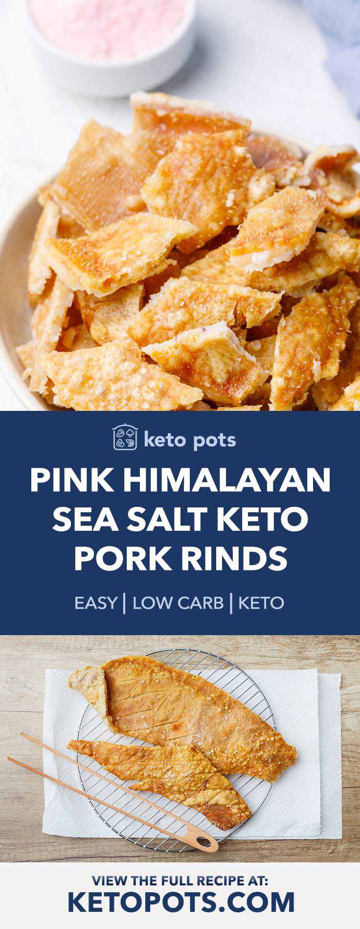 Pink Himalayan Sea Salt Oven Baked Keto Pork Rinds Keto Pots