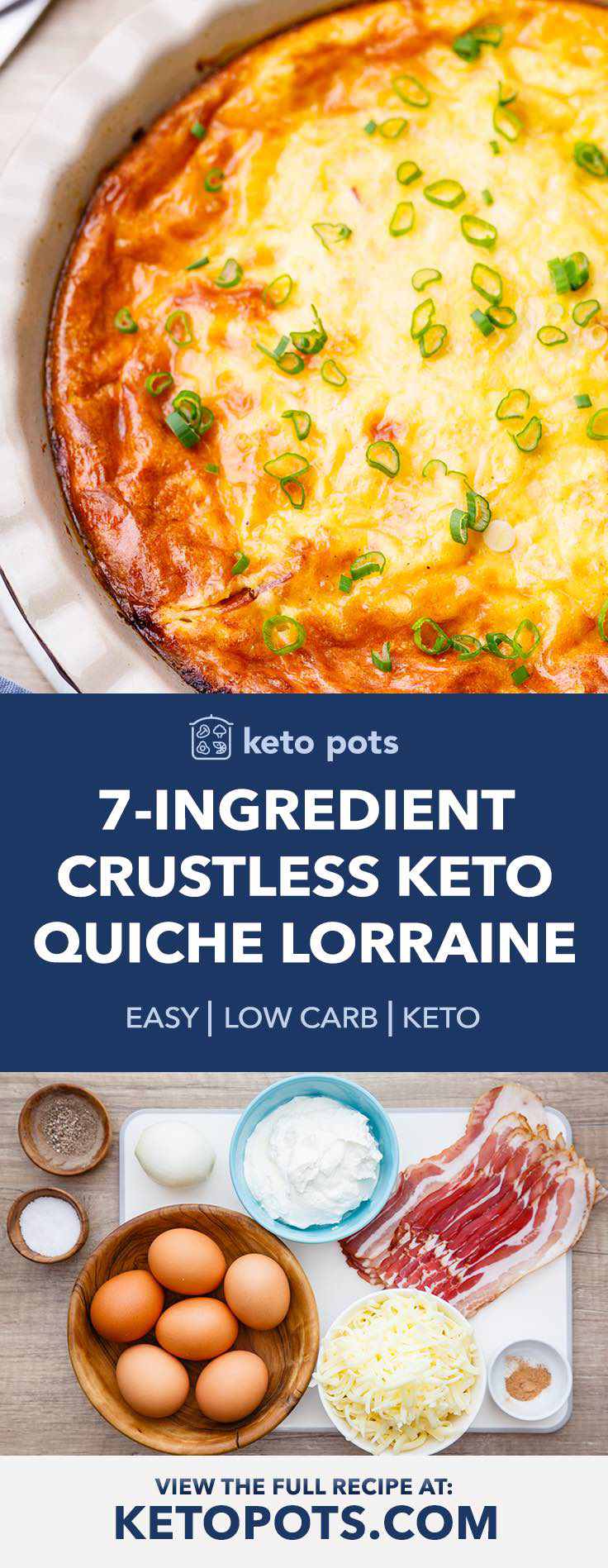 This keto quiche lorraine is incredible!