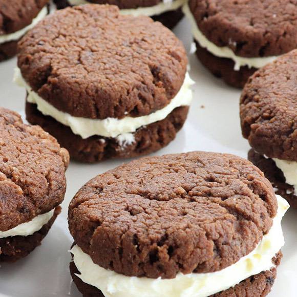 Keto Chocolate Sandwich Cookies