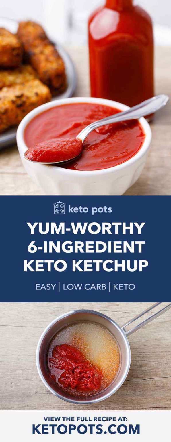 6Ingredient Keto Ketchup (SugarFree, Low Carb) Keto Pots