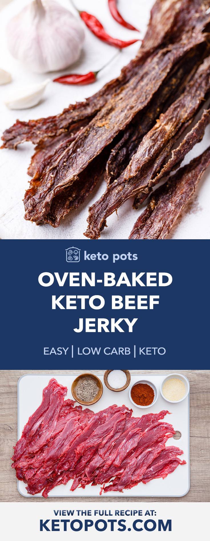 Oven-Baked Low Carb Keto Beef Jerky