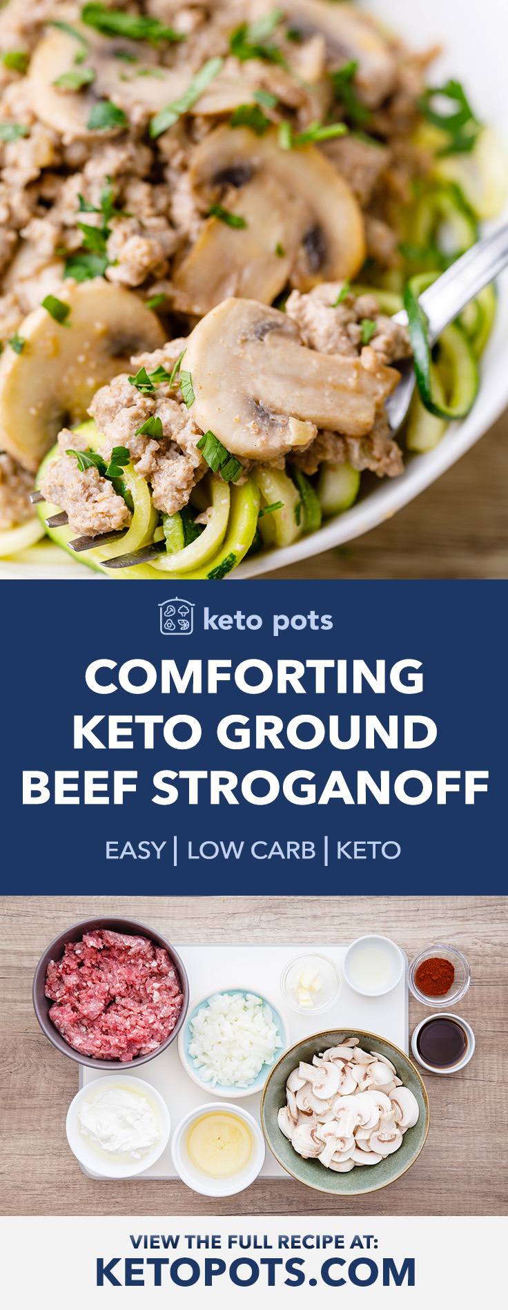 Easy And Comforting Keto Ground Beef Stroganoff