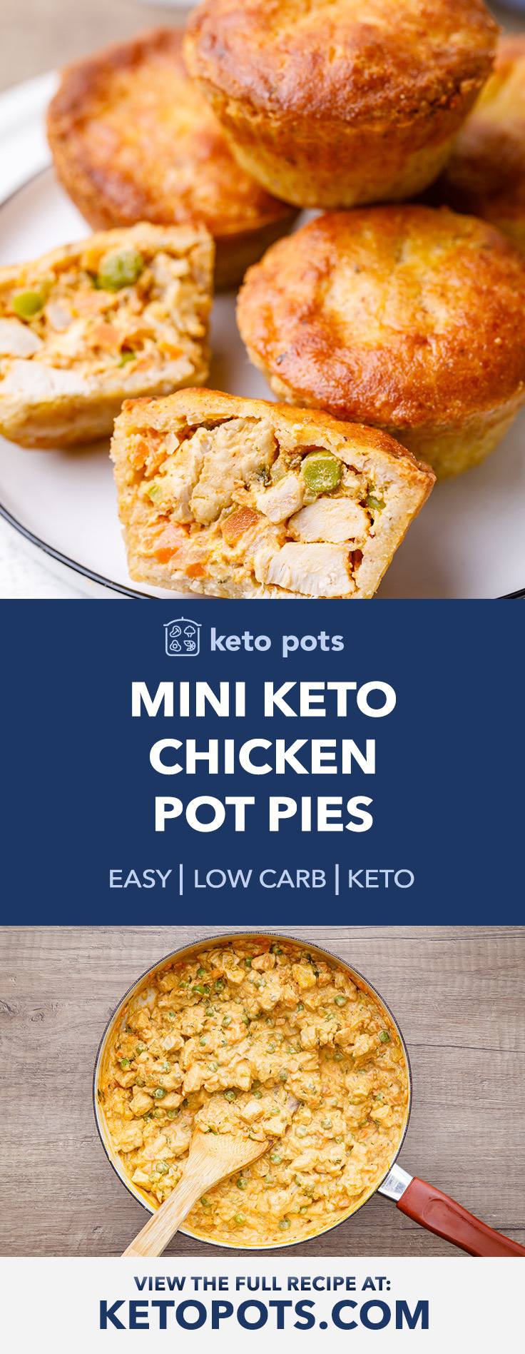 Mini Keto Chicken Pot Pies