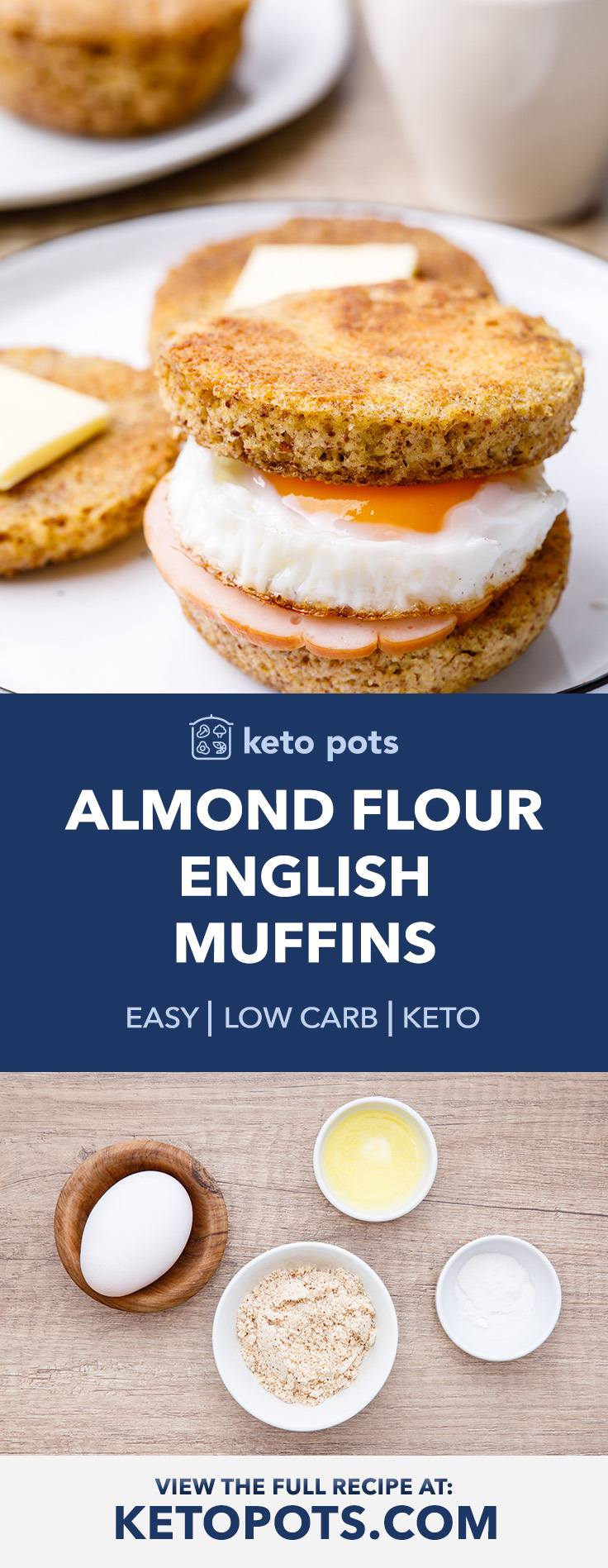 Low Carb Keto English Muffin Recipe (2 Min!)