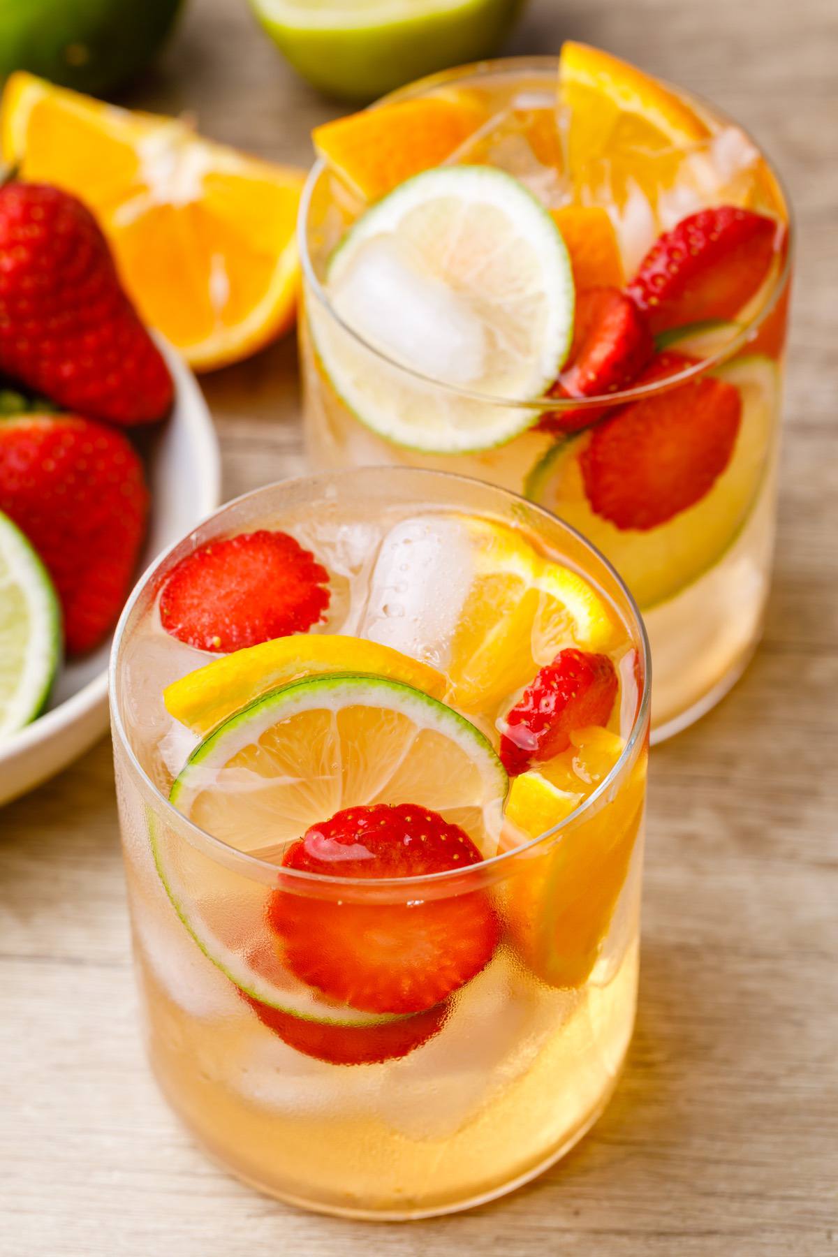 Light and Sparkly Keto Sparkling Wine Sangria - Keto Pots