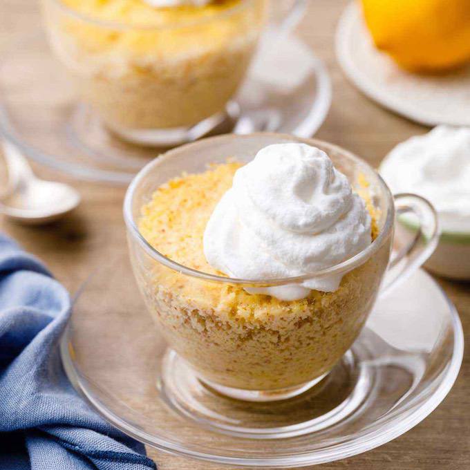 Keto Myer Lemon Mug Cake