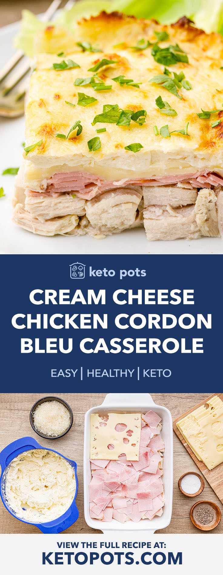 Creamy Chicken Cordon Bleu Casserole Recipe