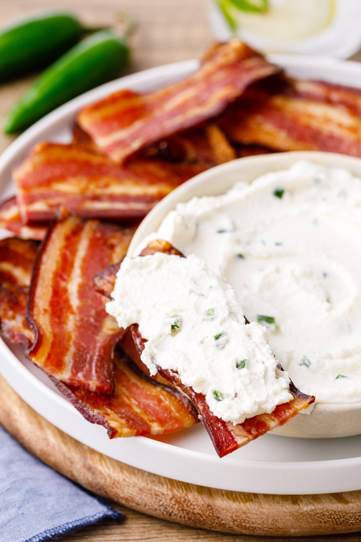 Bacon Chips With Jalapeno Cream Cheese