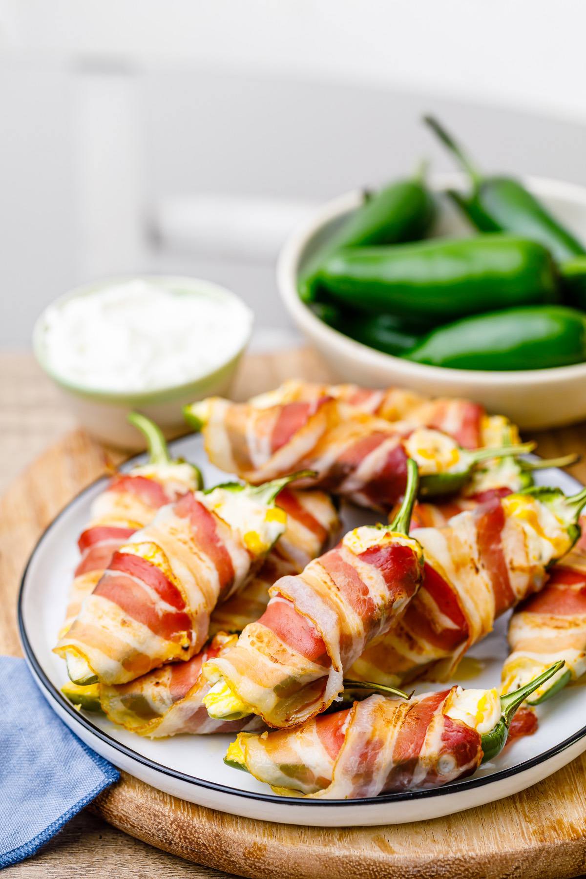 Bacon Wrapped Keto Jalapeno Poppers