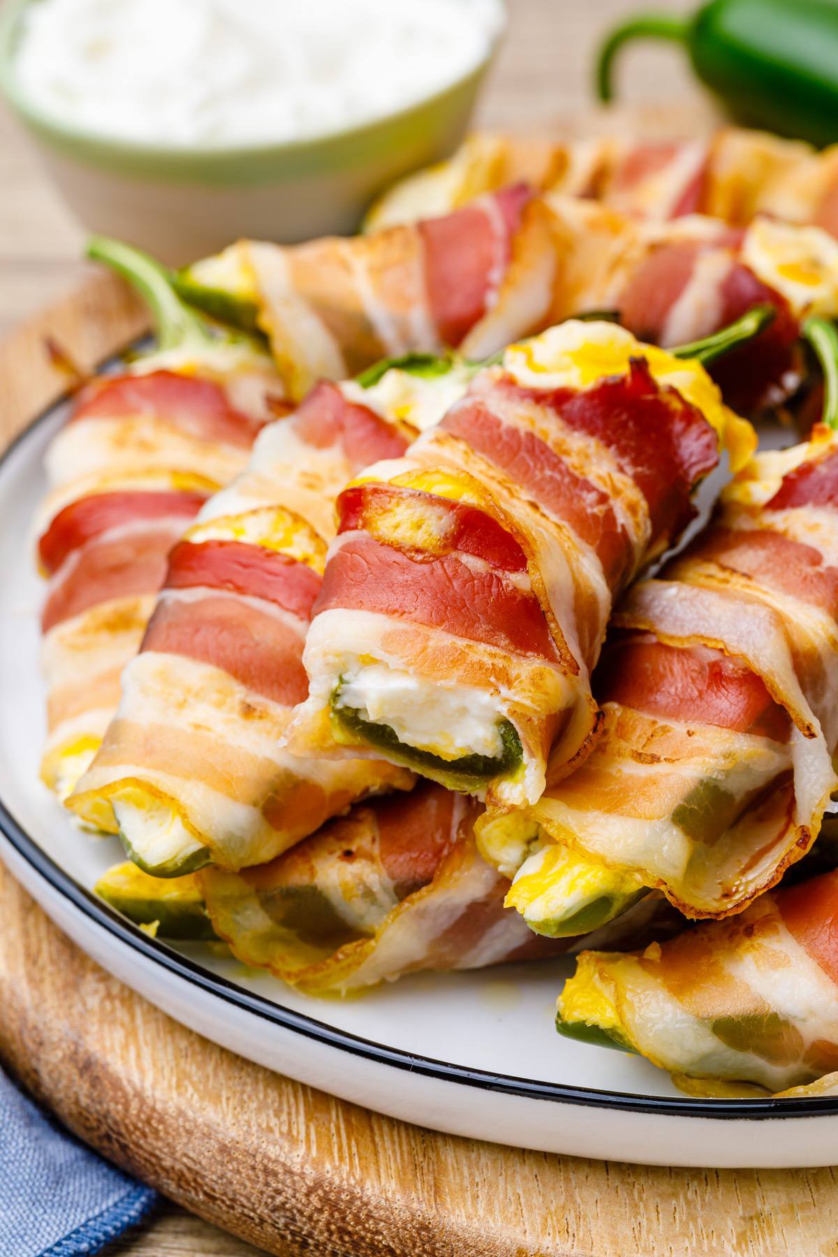 Bacon Wrapped Keto Jalapeno Poppers