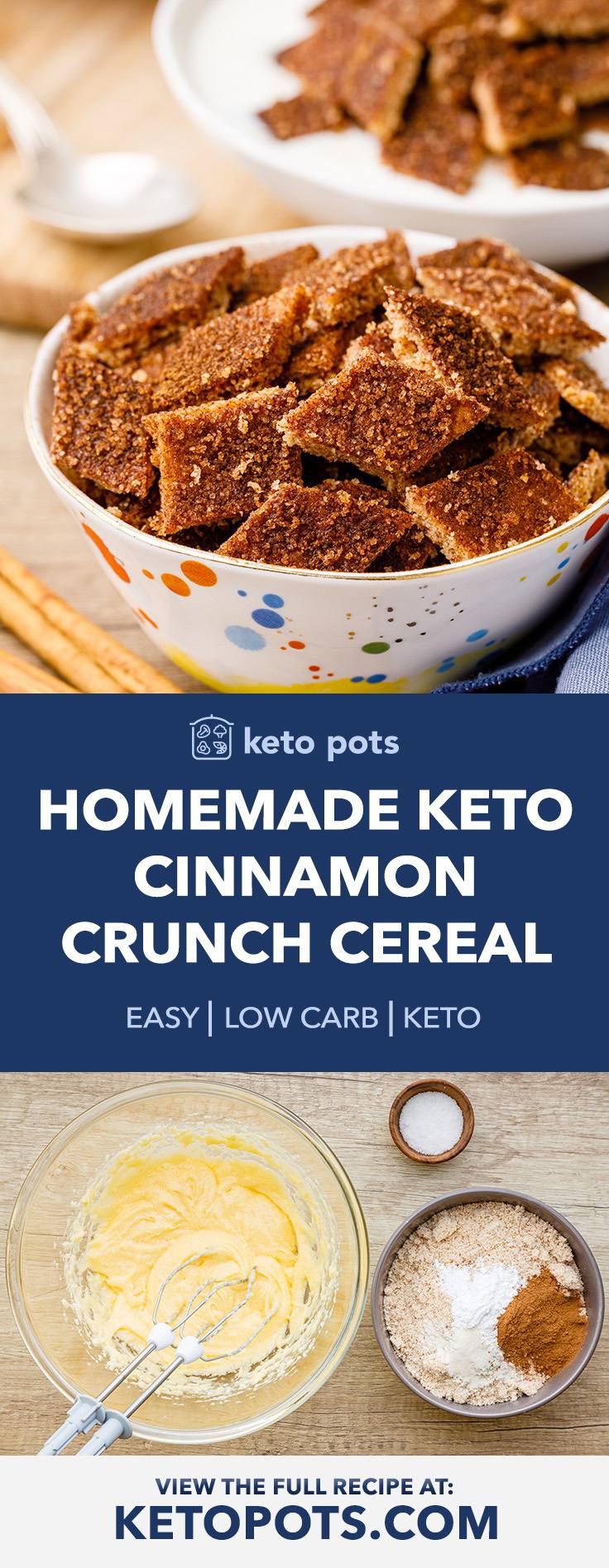 Crave-worthy Keto Cinnamon Toast Crunch Cereal Recipe