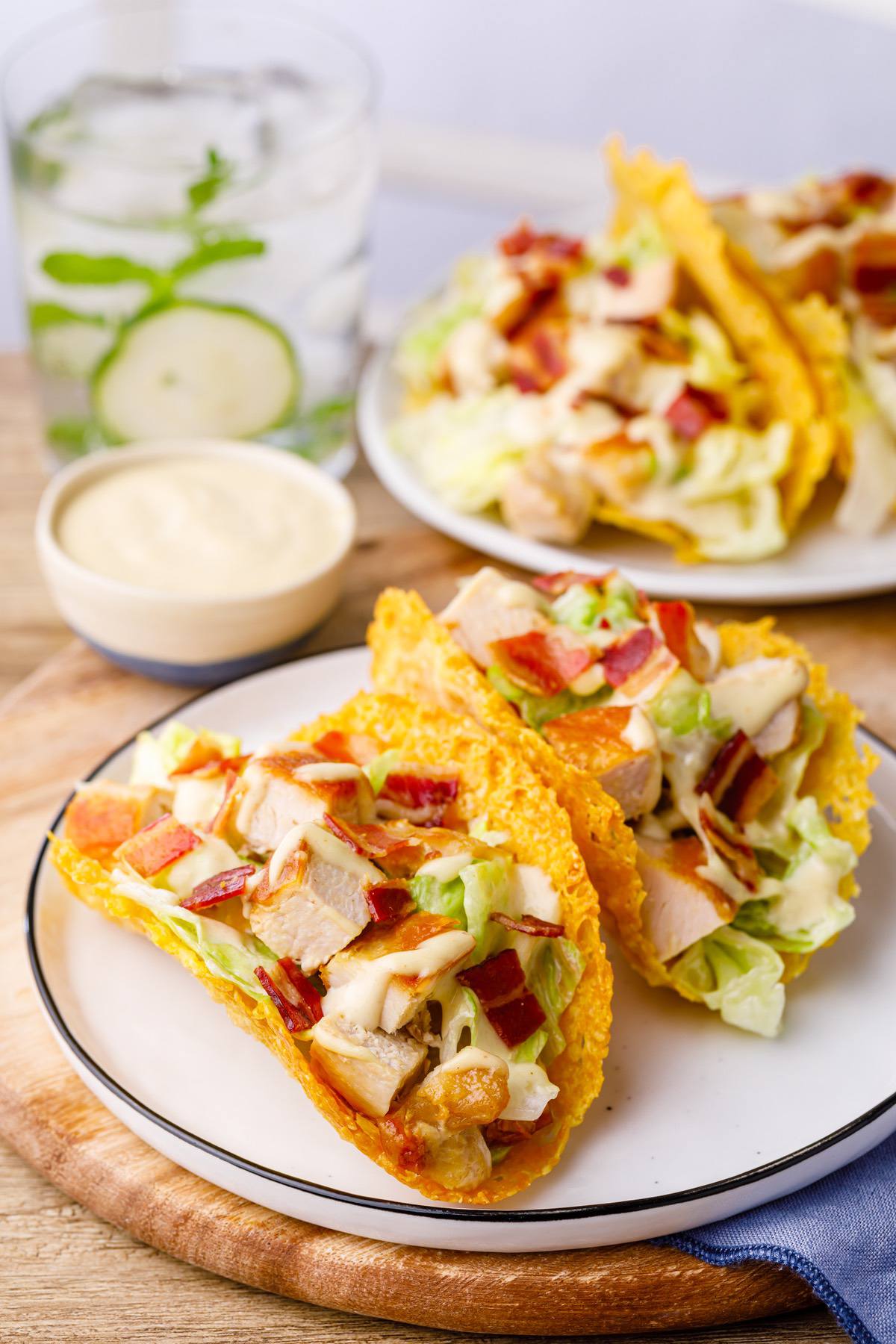 Chicken Caesar Salad Tacos