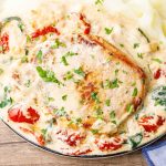 Creamy Sun Dried Tomato Smothered Keto Pork Chops - Keto Pots