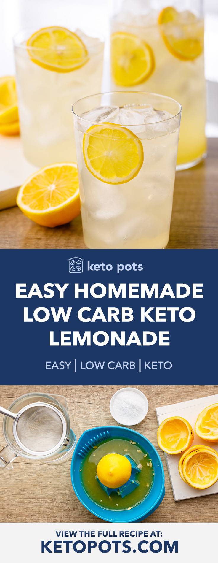 Easy Homemade Keto-friendly Lemonade