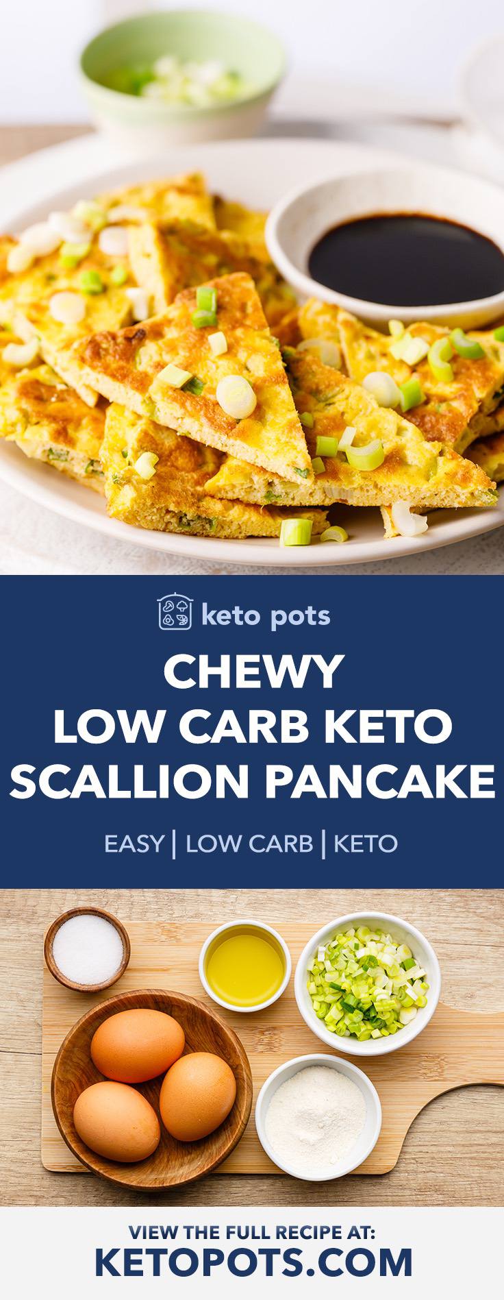 Chewy Homemade Keto Scallion Pancakes