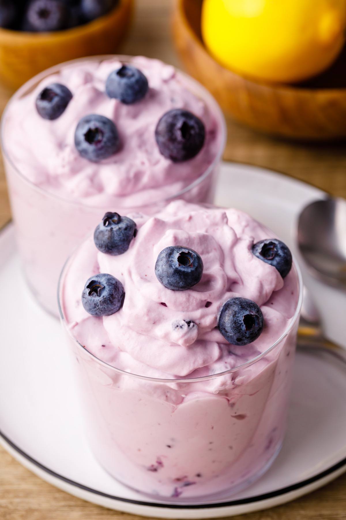 Omg Worthy Lemon And Blueberry Keto Cheesecake Fluff Keto Pots 7164