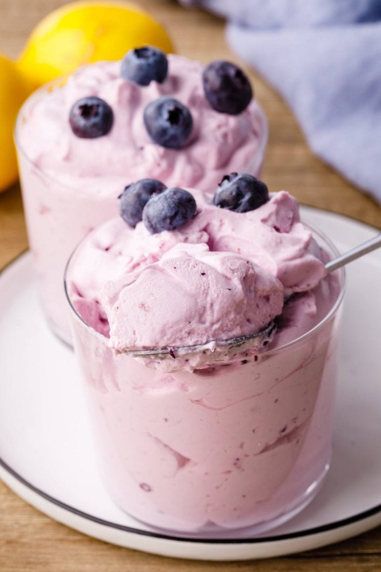 OMG-worthy Lemon and Blueberry Keto Cheesecake Fluff - Keto Pots