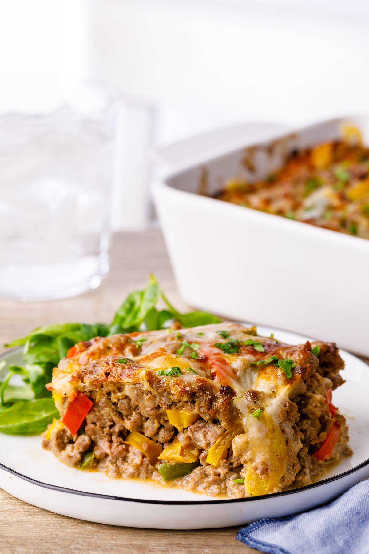 Philly Cheesesteak Keto Casserole