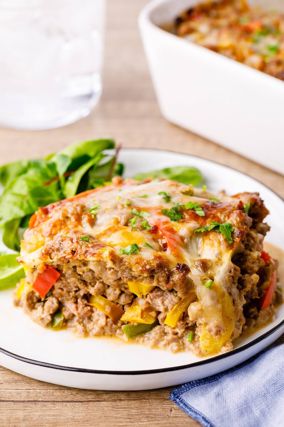 Philly Cheesesteak Keto Casserole