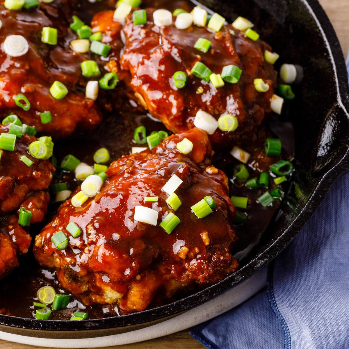 keto orange chicken skillet