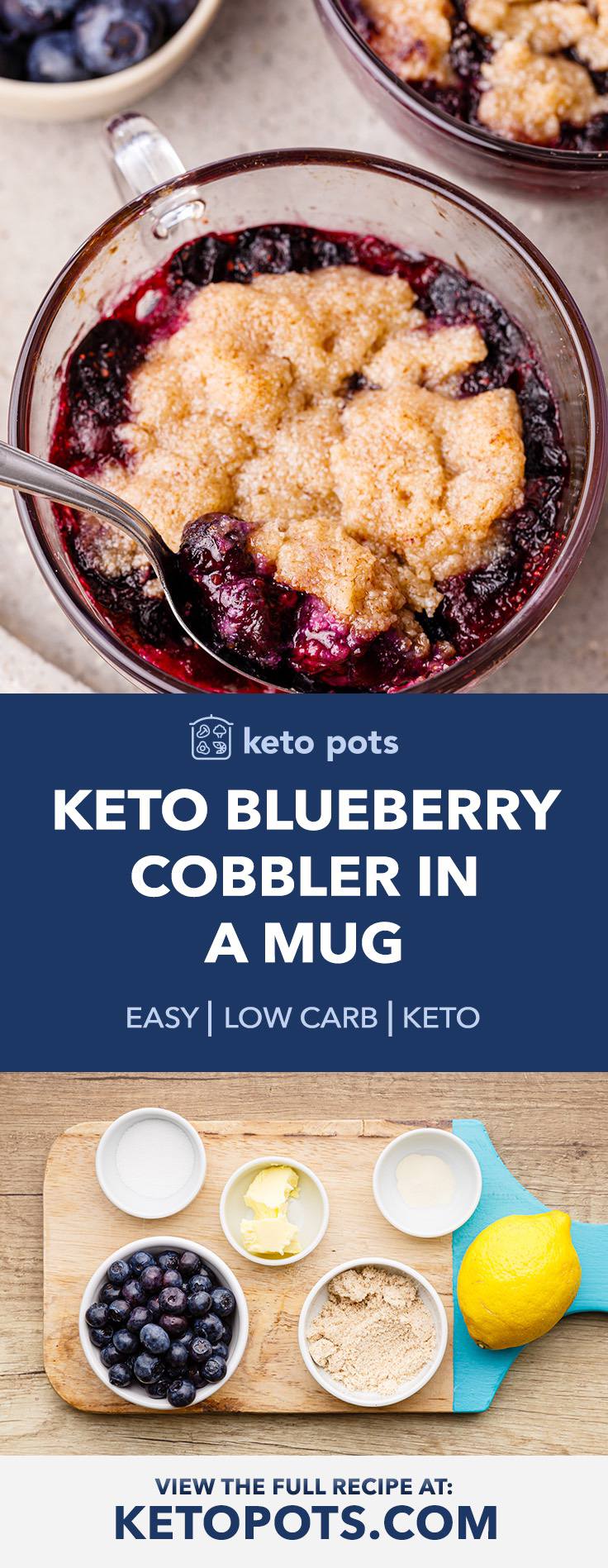 Keto Blueberry Cobbler